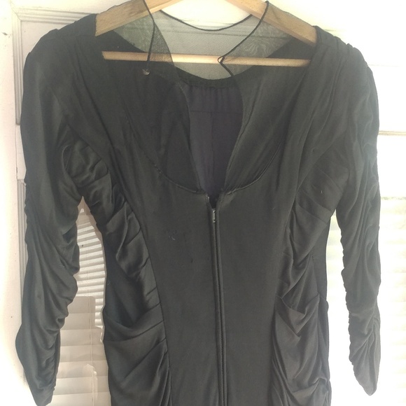 1930s Jay Thorpe Rouched Couture Evening Gown - Picture 4 of 5